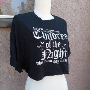 Shein Dracula Crop Tshirt